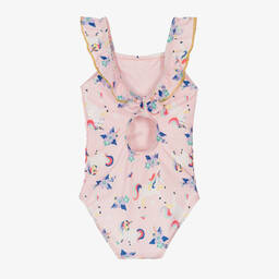 Soli Swim-Girls Pink Unicorn Swimsuit (UPF50+) | Childrensalon Outlet
