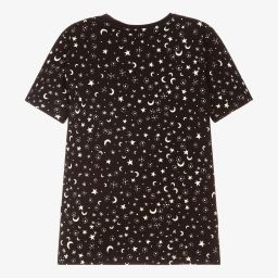 Sometime Soon-Teen Boys Black Cotton T-Shirt | Childrensalon Outlet