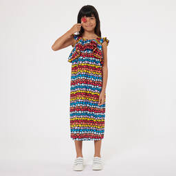 Sonia Rykiel Paris-Girls Black Cotton Heart Dress | Childrensalon Outlet