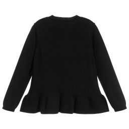 Sonia Rykiel Paris-Girls Black Knitted Sweater | Childrensalon Outlet