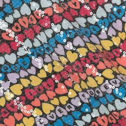 Sonia Rykiel Paris-Girls Black Sequin Heart Dress | Childrensalon Outlet