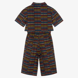 Sonia Rykiel Paris-Girls Black Wide Leg Jumpsuit | Childrensalon Outlet