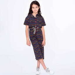 Sonia Rykiel Paris-Girls Black Wide Leg Jumpsuit | Childrensalon Outlet