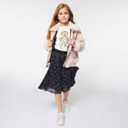 Sonia Rykiel Paris-Girls Cream Cotton Jersey Top | Childrensalon Outlet