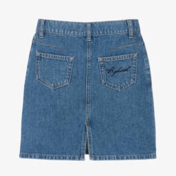 Sonia Rykiel Paris-Girls Denim Skirt with Rhinestones | Childrensalon Outlet