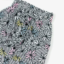 Sonia Rykiel Paris-Юбка из хлопка с полосками и цветочным узором для девочек | Childrensalon Outlet