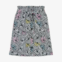 Sonia Rykiel Paris-Юбка из хлопка с полосками и цветочным узором для девочек | Childrensalon Outlet