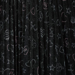 Sonia Rykiel Paris-Girls Glitter Heart Pattern Dress | Childrensalon Outlet