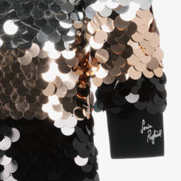 Sonia Rykiel Paris-Girls Glittering Stripe Party Dress | Childrensalon Outlet