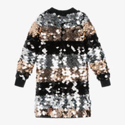 Sonia Rykiel Paris-Girls Glittering Stripe Party Dress | Childrensalon Outlet