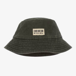 Sonia Rykiel Paris-Girls Green Cotton Bucket Hat | Childrensalon Outlet