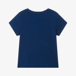 Sonia Rykiel Paris-Girls Parisian Blue Cotton Tee | Childrensalon Outlet