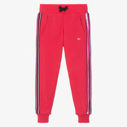 Sonia Rykiel Paris-Girls Pink Cotton Sequin Joggers | Childrensalon Outlet