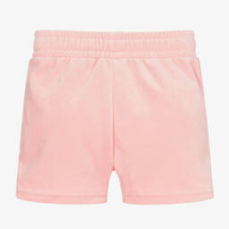 Sonia Rykiel Paris-Girls Pink Velour Shorts | Childrensalon Outlet