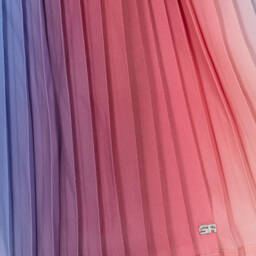 Sonia Rykiel Paris-Girls Pleated Gradient Chiffon Dress | Childrensalon Outlet