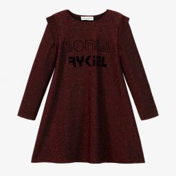 Sonia Rykiel Paris-Girls Red Glitter Dress | Childrensalon Outlet