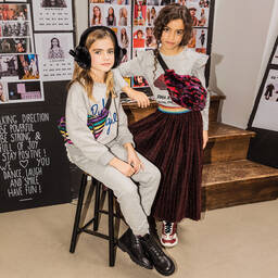 Sonia Rykiel Paris-Girls Red Glitter Skirt | Childrensalon Outlet