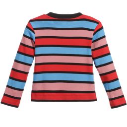 Sonia Rykiel Paris-Girls Signature Stripe Cotton Jersey Cardigan | Childrensalon Outlet