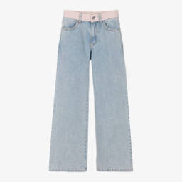 Sonia Rykiel Paris-Джинсы клеш небесного цвета для девочек | Childrensalon Outlet