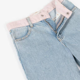 Sonia Rykiel Paris-Джинсы клеш небесного цвета для девочек | Childrensalon Outlet