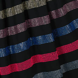 Sonia Rykiel Paris-Юбка с черными блестящими стразами для девочек | Childrensalon Outlet