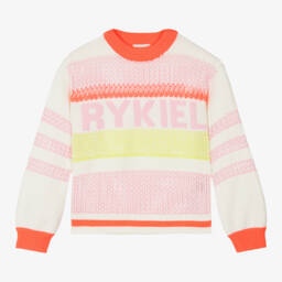 Sonia Rykiel Paris-كنزة قطنية مخططة للبنات | Childrensalon Outlet