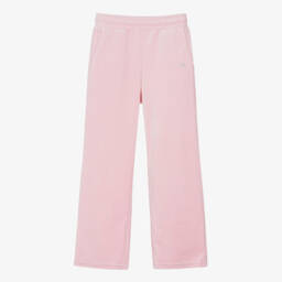 Sonia Rykiel Paris-Girls Velour Pink Wide-Leg Trousers | Childrensalon Outlet