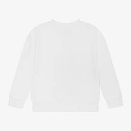 Sonia Rykiel Paris-Girls White Cotton Sweatshirt | Childrensalon Outlet