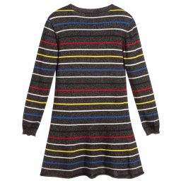 Sonia Rykiel Paris-Knitted Glittery Striped Dress | Childrensalon Outlet
