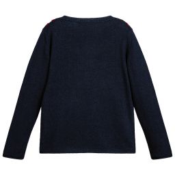Sonia Rykiel Paris-Navy Blue Knitted Sweater | Childrensalon Outlet