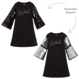Sonia Rykiel Paris-Sequin Sleeves Jersey Dress | Childrensalon Outlet