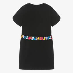 Sonia Rykiel Paris-Teen Girls Black Cotton Heart Dress | Childrensalon Outlet