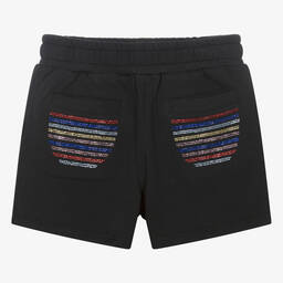 Sonia Rykiel Paris-Teen Girls Black Cotton Jersey Shorts | Childrensalon Outlet