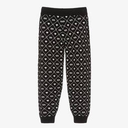 Sonia Rykiel Paris-Teen Girls Black Knitted Joggers | Childrensalon Outlet