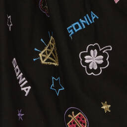 Sonia Rykiel Paris-Teen Girls Black Stars & Charms Skirt | Childrensalon Outlet
