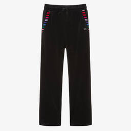 Sonia Rykiel Paris-Черные велюровые джоггеры | Childrensalon Outlet