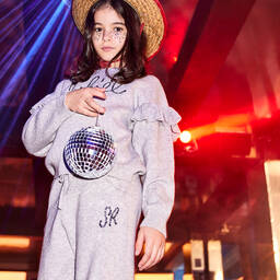 Sonia Rykiel Paris-Серые трикотажные джоггеры | Childrensalon Outlet