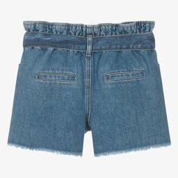 Sonia Rykiel Paris-Teen Girls Organic Cotton Denim Shorts | Childrensalon Outlet