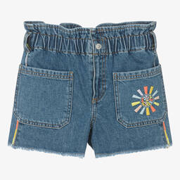 Sonia Rykiel Paris-Teen Girls Organic Cotton Denim Shorts | Childrensalon Outlet