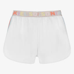 Sonia Rykiel Paris-شورت قطن جيرسي لون أبيض للمراهقات | Childrensalon Outlet