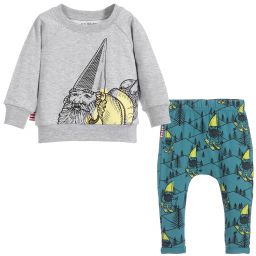SOOKIbaby-Grey & Green Trousers Set | Childrensalon Outlet
