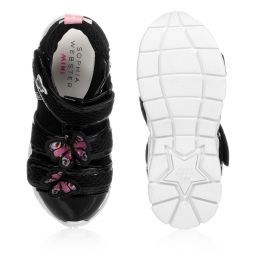 Sophia Webster Mini-Black Butterfly Riva Sandals | Childrensalon Outlet