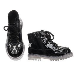 Sophia Webster Mini-Black Patent Leather Boots | Childrensalon Outlet
