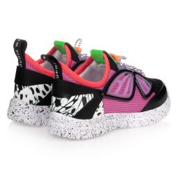 Sophia Webster Mini-Black & Purple Fly By Trainers | Childrensalon Outlet