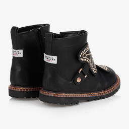 Sophia Webster Mini-Girls Black Leather Karina Boots | Childrensalon Outlet