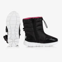 Sophia Webster Mini-Girls Black Riva Snow Boots | Childrensalon Outlet