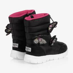 Sophia Webster Mini-Girls Black Riva Snow Boots | Childrensalon Outlet