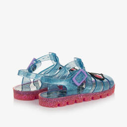Sophia Webster Mini-Girls Blue LOL Surprise Jelly Sandals | Childrensalon Outlet