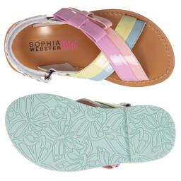 Sophia Webster Mini-صندل جلد إصطناعي للبنات | Childrensalon Outlet