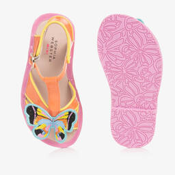 Sophia Webster Mini-Girls Orange Butterfly Sandals | Childrensalon Outlet